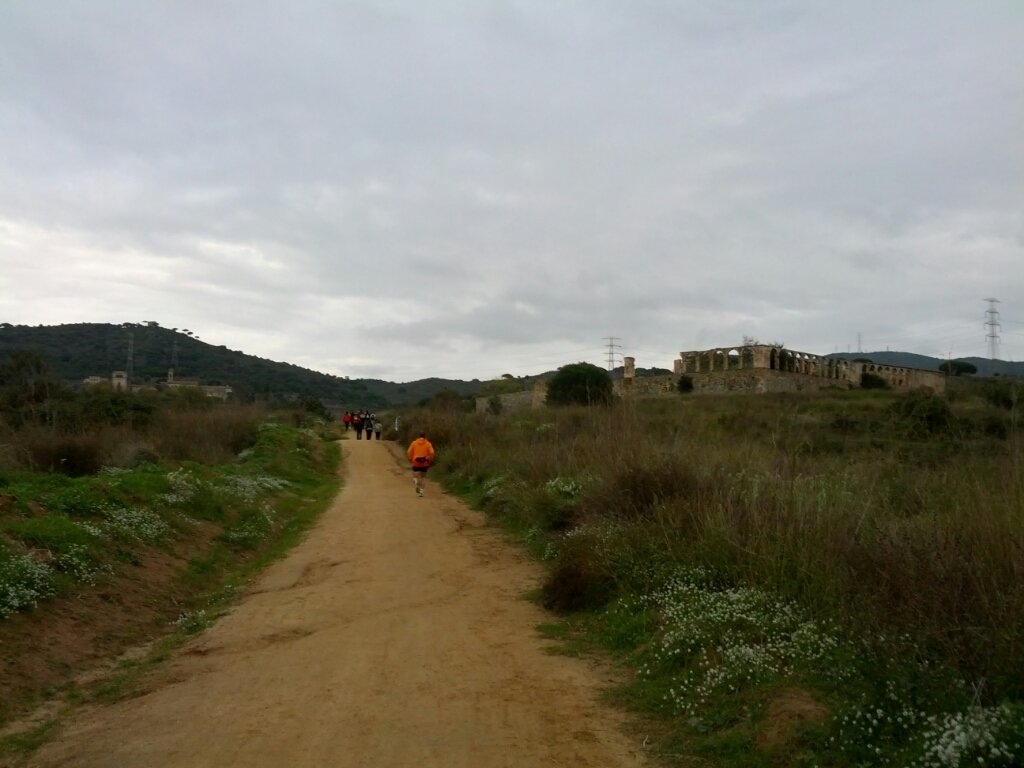 Camí cap a Sant Jeroni, amb Ca L'Alemany a mà dreta