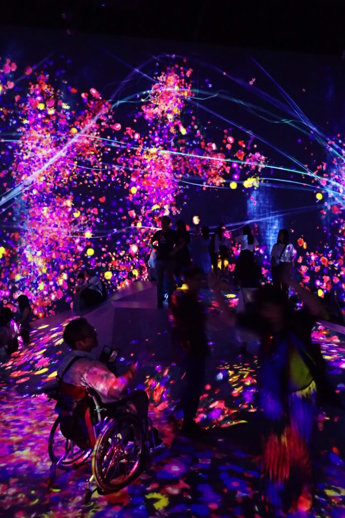 Instal·lació de projeccions de Teamlab