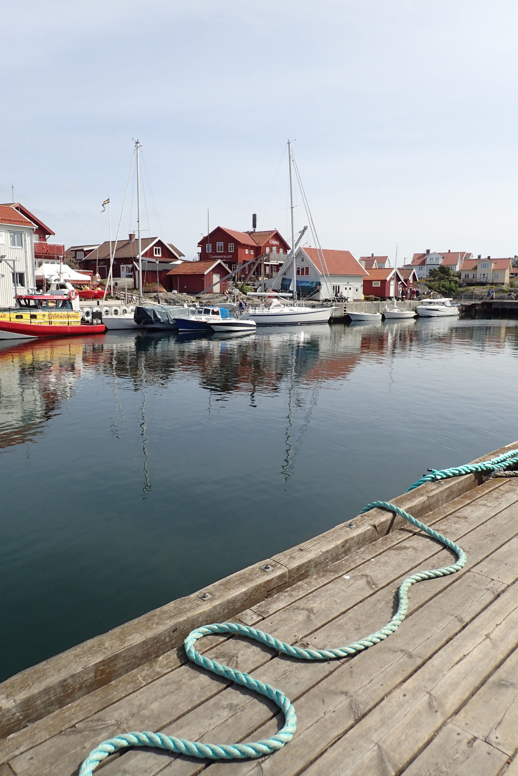 Vista de les barques del port de Käringön